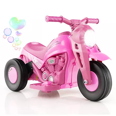£57.95 • Buy 6V Kids Bubble Car Electric Kids Ride On Motorcycle W/Bubble Maker & Headlight