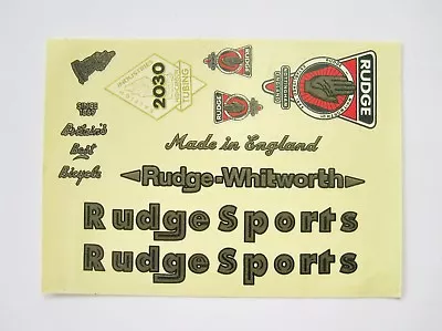 Vintage Bicycle Bike Rudge Sticker Decals Set • $37.09