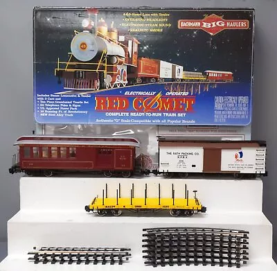 Bachmann 90012 Red Comet G Gauge Steam Starter Train Set EX/Box • $50.01