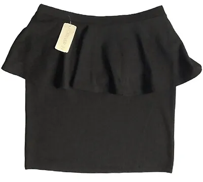 Forever 21 Women's Size Medium Black Bodycon Peplum Skirt ~ NWT • $7.99
