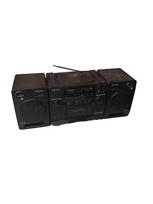 Sony CFD-440 Boombox HiFi Stereo Vintage Cassette Deck AM/FM Tuner Radio Retro • $39