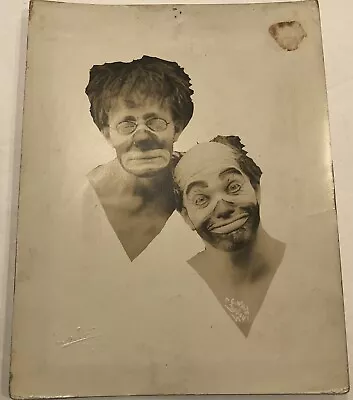 £65.90 • Buy Antique Clark & McCollough Original Photograph 1920’s Clowns Vaudeville Ramblers