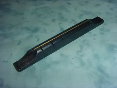 $19.99 • Buy Vtg 50's/60's  Nos Harmony/kay/silvertone Acoustic Guitar Bridge Dark Wood/brass