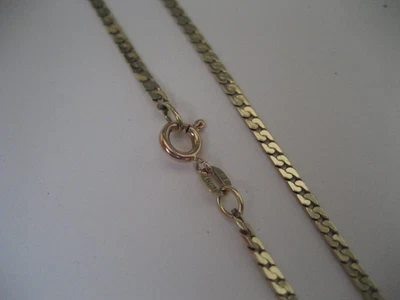 £286.24 • Buy 14Kt Gold Solid Herringbone Chain 23  7.5 Grams
