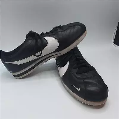 Vintage Retro Nike Limited Edition Leather Cortez Trainers Size UK 10 Black  • £15