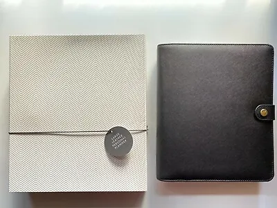 New In Box Kikki K Large Textured Saffiano Leather Personal Planner Black • $70