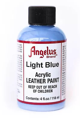 Angelus Brand Acrylic Leather Vinyl Paint Shoes Waterproof Light Blue  - 4.oz • $12.48