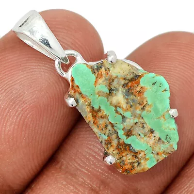 Natural Mexican Turquoise 925 Sterling Silver Pendant Jewelry CP42778 • $10.99