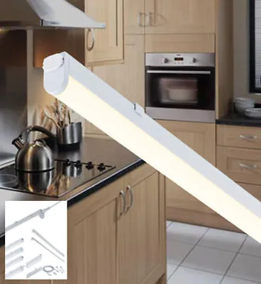 Led Linkable Kitchen Under Cabinet Cupboard Strip Lights Link Warm Cool White • £4.39