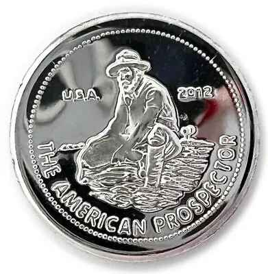 $11.99 • Buy (5) 1 Gram 0.999+ Pure Silver American Prospector Rounds