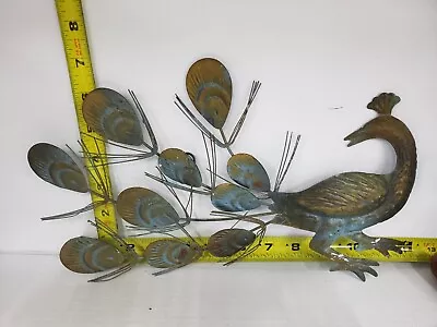 Vintage Metal Peacock Wall Hanging • $20