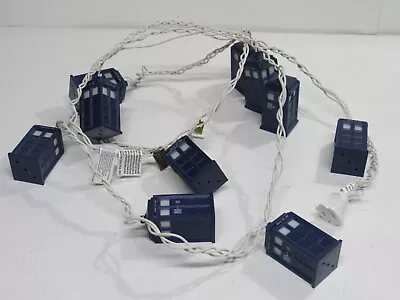 $30.44 • Buy Doctor Who Tardis Police Call Box String Lights Tested / Working 9 Ft Bbc