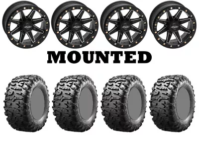 Kit 4 Maxxis Bighorn 3.0 Tires 27x9-14 On Quadboss Boss Lock Beadlock Black FXT • $1462.62