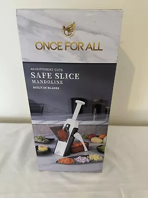 Once For All's Safest Mandoline Vegetable Slicer: 4 Cutting Modes New • £19.99