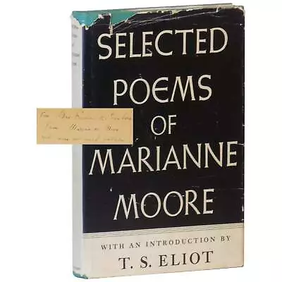 Selected Poems By Marianne Moore With An Introduction By T S Eliot Signed 1st Ed • $938