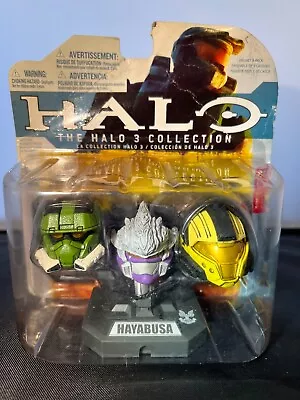 Halo 3 Collection 3 Pack Mini Helmet's EOD CQB Hayabusa McFarland Toy Set SEALED • $35