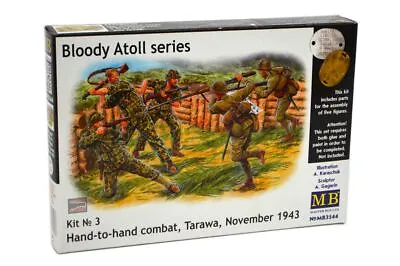 1/35 Master Box Hand To Hand Combat Japanese & US Marines Tarawa 1943 Plastic Mo • $14.84