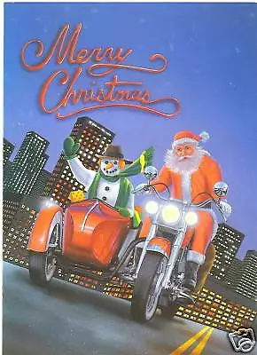 Motorcycle Christmas Greeting Cards With Harley Davidson Looking Graphics DP-46 • $21.99