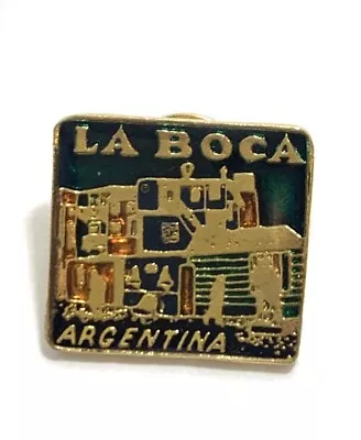 La Boca Argentina Silver Tone Vintage Lapel Pin Brooch • $17.99