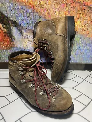 Vasque Vintage Brown Rough Out Leather Mountaineering Boots  17389 Men 11.5 • $75