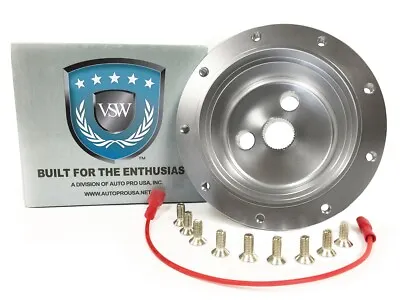 VSW 9-Bolt Black Steering Wheel Hub Adapter 1961-1974.5 Volkswagen 13/16  Spline • $94.99