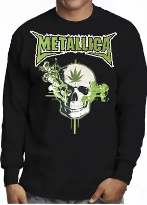 METALLICA ENJOY  IT Heavy Metal Rock Black Long Sleeve T Shirt • $14.99