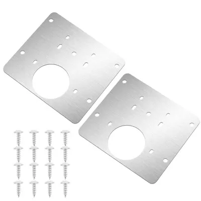  2 Sets Home Door Hinges Spring Glass Offset Pivot Box Household • £15.29