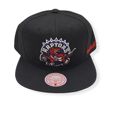 Mitchell & Ness Toronto Raptors Drop Back Black Adjustable Snapback Hat Cap • $34.99