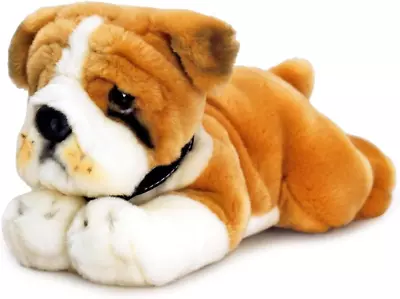 Keel Toys SD4566 30cm Soft Plush Bulldog Brown • £16.90