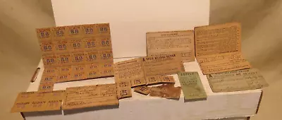 Vtg Lot WWII Era Ephemera Lot ~ Ration Gas Stamps Car Registration ID Folder • $9.99