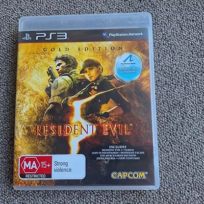 Resident Evil 5 Gold Edition Complete With Manual PS3 With 5 Add On Packs • $10