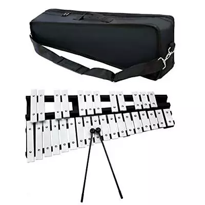 BQKOZFIN 30 Notes Foldable Glockenspiel Xylophone Vibraphone Percussion Instrume • $94.49