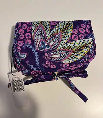 Vera Bradley Mini Hanging Organizer Travel Cosmetic Bag Batic Leaves NWT • $20