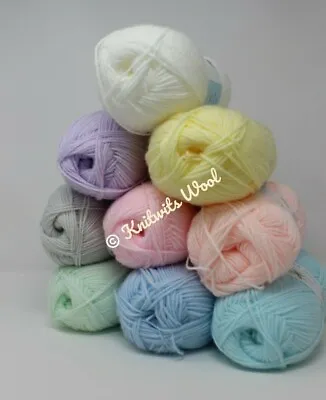 James C Brett Supersoft Baby DK Knitting Crochet Yarn Wool 100g 12 Colours • £1.99