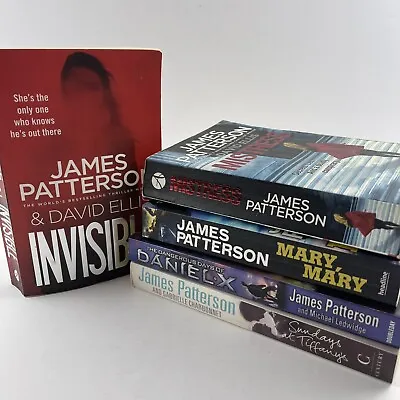 James Patterson Bundle Paperback Book X 5 Crime Thriller Mystery Bulk Lot Mixed • $15