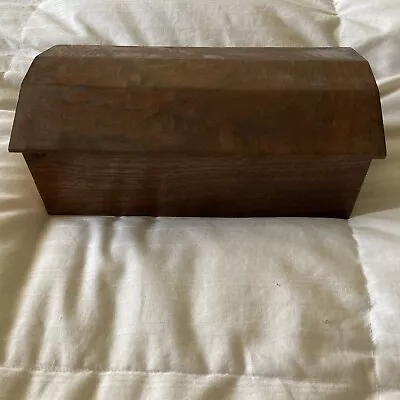 $25 • Buy Vintage Wooden Jewelry/Trinket/Sewing Casket Box With Domed ￼Top
