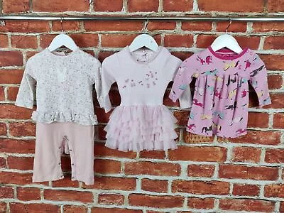 Baby Girls Bundle Age 6-9 Months Next Joules Etc Romper Dress Set Pink Tutu 74cm • £14.99