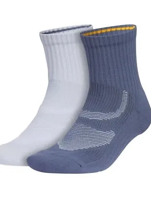 Adidas Men's Performance High Quarter Socks 2-Pairs ARCH COMPRESSION NEW • $12.99