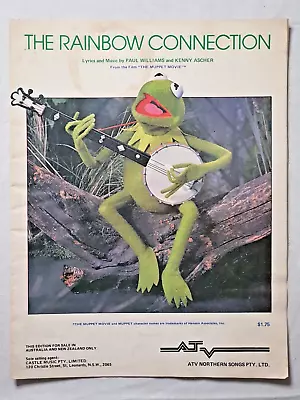 Vintage 70s The Rainbow Connection Muppet Movie 1979 Sheet Music • $8.42