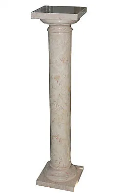 Column IN Marble IN Breccia Damask H 100 CM Marble Column Old Antique Design • £693.89