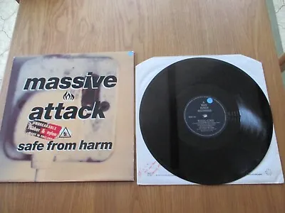 Massive Attack Safe From Harm UK 12  WBRT 3 EX 3 Mixes Picture Sleeve • £5