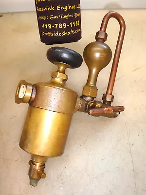 SWIFT HYDROSTATIC LUBRICATOR OILER For OLD STEAM ENGINE BRASS STEAMPUNK 168622 • $224.95