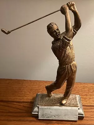 Male Golfer Bronze Resin Back-Swing Pose 10” Trophy Statue • $24.99