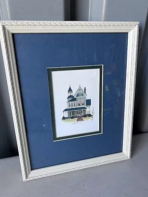 Martha Hinson Prints Victorian House 1874 Homes Framed • $29.99