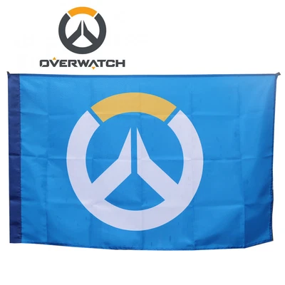 $16.27 • Buy Game Overwatch Flag OW Logo Banner Gift Collect Decor Anime Cosplay Prop 96X65CM