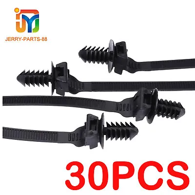 Set Of 30 Tie Push Wiring Tie Push Wiring Clip Loom Harness Fastener • $12.69