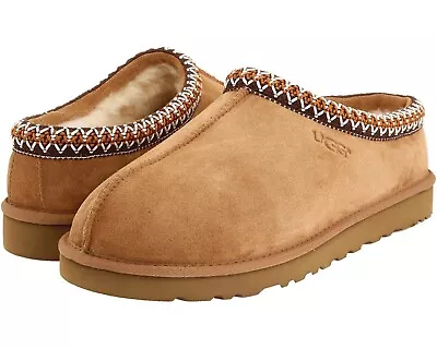 Women's Shoes UGG TASMAN Suede & Sheepskin Slippers 5955 CHESTNUT • $105
