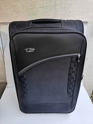Unicorn Fenwick Black Fabric Wheeled Suitcase Large Travel Bag Trolley • £34.99