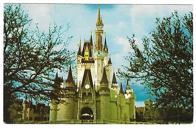 Vintage Florida Postcard  Orlando Disney World Cinderella Castle Evening Sets • $0.99