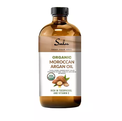 8 Oz  Cold Pressed Extra Virgin Moroccan Argan Oil Certified Organic  • $17.99